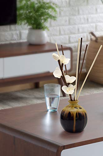 10 inch 20 Pcs Natural Rattan Wood Reed Diffuser Sticks Essential Oil Aroma Replacement Aroma Reed Diffuser Sticks (Brown-20pcs) - color: Brown-20pcs