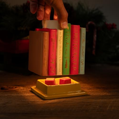 ScentSationals Christmas Books Wax Warmer for Scented Wax Melts | Holiday Decor, Candle Wax Melt Warmer for Long Lasting Home Fragrance