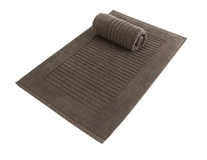 CTT - 2 Piece Bathroom Rugs Set, 100% Cotton Bath Mats, Comfy & Highly Absorbent Bathroom Floor Mats, Machine Washable | 20"x32" (Chocolate) - color: Chocolate