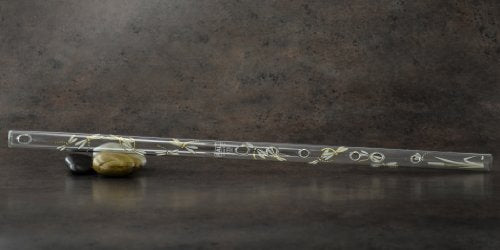 Hall Crystal Flute 22203 - Offset Glass Flute in D - Dragonfly - color: Dragonfly
