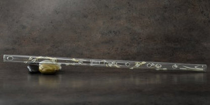Hall Crystal Flute 22203 - Offset Glass Flute in D - Dragonfly - color: Dragonfly