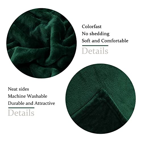 NANPIPER Fleece Blankets, Super Soft Flannel Fuzzy Blanket for Couch, Luxury Cozy Lightweight Microfiber Dog Blanket-Throw Size,Olive Green - color: Olive Green, size: Throw