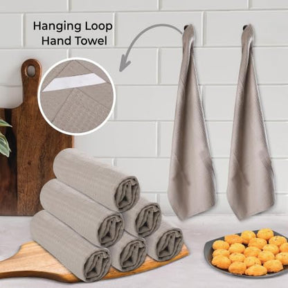 Urban Villa Kitchen Towels Cotton Dish Towels 20”x30” (Set of 6) Tan - color: 059 Tan, size: 18" x 28" (Set of 6)