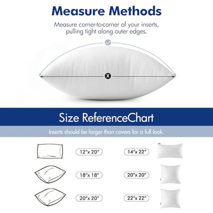 MIULEE 16x26 Pillow Insert, Premium Throw Pillow with Virgin Fiber Filling | Soft and Support, Durable Brushed Fabric, Decorative Rectangle Pillow for Sofa Bed Couch - size: 16x26 Inch (Pack of 1)