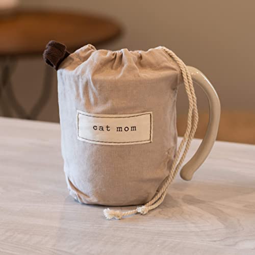 DEMDACO Warm Heart Collection Dad Heart Mug, Stoneware, Gray, 16 oz | Meaningful Coffee Mug for Cherished Relationship Reminders, Curved Handle, Comfy Grip, Hand-Thrown, Microwave-Safe - style: Dad