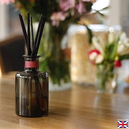 Ziffs Home® 120pcs Black Fibre Reed Diffuser Sticks - 25.4cm/10 Inches in x 4mm/0.16in - Thick Reeds Sticks - Fibre Reeds for Diffusers - color: Black - 10 Inch - 25.4cm