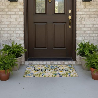Calloway Mills Field of Daisy Welcome Doormat (24" x 36" x 1.50") - color: Fields of Daisy Welcome, size: 2' x 3' (Rectangular)