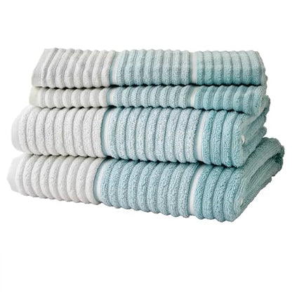 SKL Home Planet Ombre 2 Bath, 2 Hand Towel Set, Aqua - color: Planet Ombre, Aqua, style: 4-Piece Towel Set