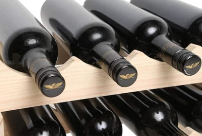 120 Bottle Wine Rack Natural Pine - color: Natural Pine