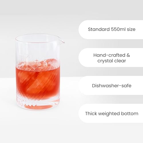 A Bar Above Cocktail Mixing Glass, Diamond Deco Stirring Pitcher, 18 Oz - color: Deco, size: 1 Count (Pack of 1)