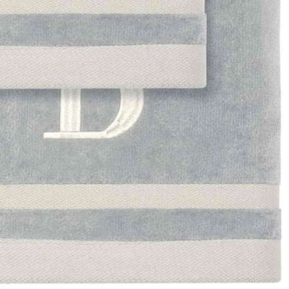 Avanti Linens - Towel Set, Soft & Absorbent Cotton, Embroidered Bathroom Decor, Set of 5 (Monogram Collection, Initial B) - style: B