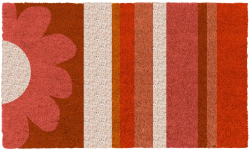 COCO MATS 'N MORE Spring Coir Doormat – Durable Coir Door Mat with Vinyl Backing, Stylish Outdoor Mat for Entryway, Porch Mat, and Front Door Mat (|18" X 30" | Spring Blooming| Made in USA) - color: Spring Blooming, size: 18" X 30"