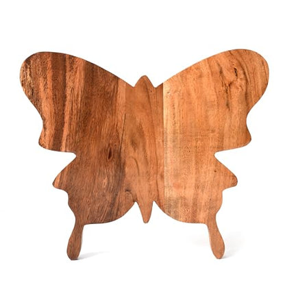 Sophia Art 100% Acacia Wooden Chopping Board, Butcher Block for Vegetables, Cafe and Restaurant, Serving Board,Charcuterie Board Cutting Board, Brown (Butterfly Board, 11"L x 13"W) - color: Butterfly Board, 11"L x 13"W