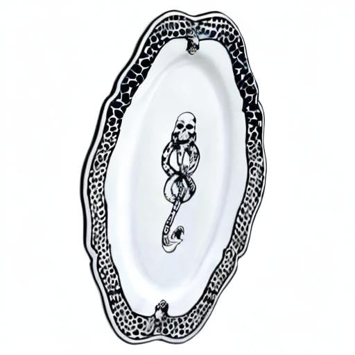 Harry Potter Voldemort Death Eater Dark Mark Porcelain 14" Serving Platter