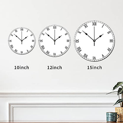 Deer Buck Wall Clock Jungle Deer 15 Inch Large Wall Clocks Battery Operated Silent Modern Boho Retirement Living Room Decor Gift for Man Woman Friend Anniversary