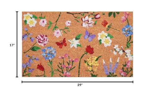 Calloway Mills Butterfly Garden Doormat (17 x 29) - color: Butterfly Garden, size: 1'5" x 2'5" (Rectangular)