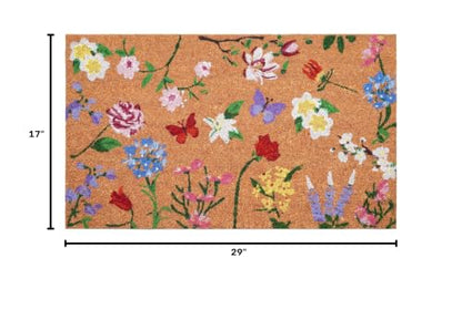 Calloway Mills Butterfly Garden Doormat (17 x 29) - color: Butterfly Garden, size: 1'5" x 2'5" (Rectangular)