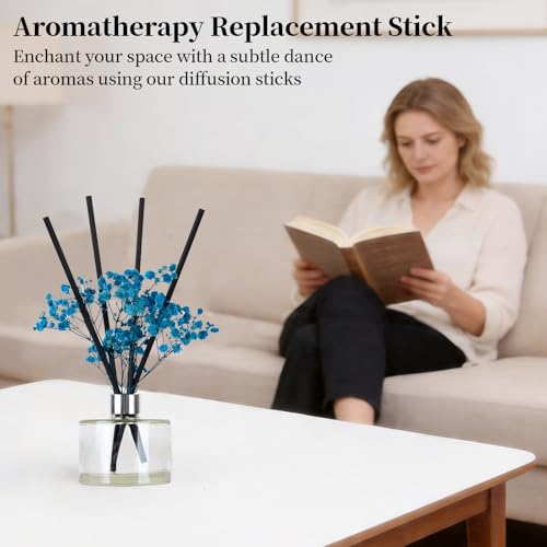 Flower Reed Sticks 62pcs 5 Mixed Colors - Oil Refills Air Freshener | Essential Oil Diffuser Refills. Air Freshener for Room, Bathroom, Office. Great Gift for Home.