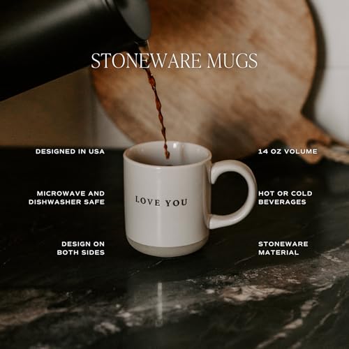 Sweet Water Decor Best Mom Ever Stoneware Coffee Mugs - 14Oz Cute Coffee Mugs for Hot and Cold Drinks - Dishwasher and Microwave Safe - Mothers Day Gift - Ideal for Tea & Espresso - style: Best Mom Ever