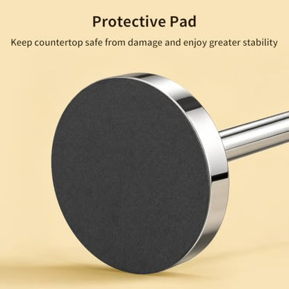 3.9lbs Heavy Duty Paper Towel Holder Countertop Weighted Base | Chrome,Stainles Steel,Modern Standing Countertop Dispenser for Kitchen,Easy One-Handed Tear - color: Chrome