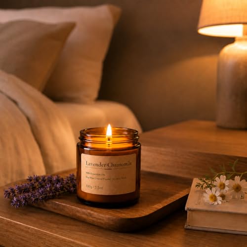 6-Pack Scented Candles for Home, 3.5 Oz Soy Wax Aromatherapy Candle Gift Set, Lavender Chamomile, Eucalyptus Mint & Vanilla, Birthday Gifts for Women, Thank You Graduation Gifts - color: Smoke&Vanilla/Fir&Cedar/Eucalyptus/Lavender Chamomile/California Sag