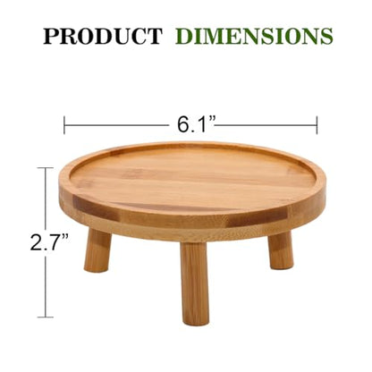 ARTORA Mid Century Modern Plant Stand, Wood Indoor Plant Holder Succulents Plant Pot Raiser Decorative Corner Planter Stand for Small to Medium Plants (Natural 2PCS)