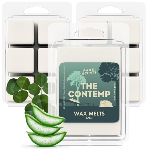 The Contemp – Theme Park Resort Hotel Inspired Luxury Candle Wax Melts – Clover Aloe Jasmine Wax Cubes – Vegan Soy Blend, Made in USA – Birthday Gifts for Women, Sister, Hostess (3 Pack)