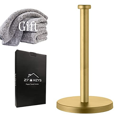 Gold Paper Towel Holder, Paper Towel Holder Countertop, Paper Towel Holder Countertop Gold, Kitchen Paper Towel Holder - color: Gold