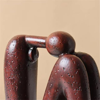 Ceramic Ornaments Living Rooms Bedrooms Bookend Crafts Home Decoration Accessories(Rust red)