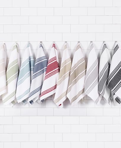 All-Clad Dual-Purpose Kitchen Towels: Highly Absorbent, Super Soft Long Lasting - 100% Cotton, 17"x30" Dish Towels for Cleaning & Drying Dishes, Pans, Glassware, or Countertops, (3-Pack), Indigo - color: Indigo