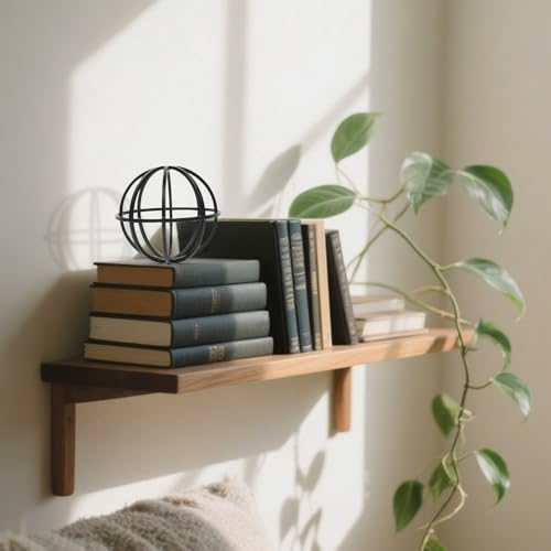 DreamsEden Metal Geometric Sphere Sculpture - 6.3" Modern Black Table Decor for Living Room, Shelf, Desk