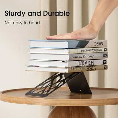 MaxGear Book Ends Tree Design Bookends for Shelves 7 x 4.7 x 3.5” 2 Pair | Metal Constructio,Heavy Duty,Non-Skid Pads,Scratch Resistant,Stable Support,Space Saving,4 Pieces,Bookcase Desktop Use - size: 2 Pairs