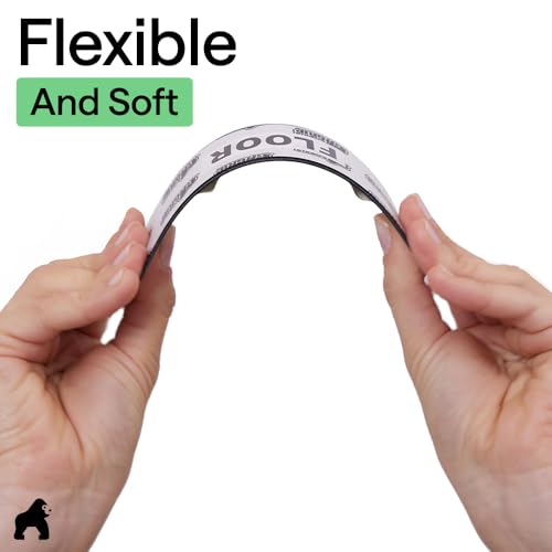 GORILLA GRIP® Rug Grippers, Extra Long Reusable Double-Sided Adhesives Pads Keep Area Rugs Corners Flat, Grips Hardwood, Tile and Laminate Floors, Renter Friendly, Holds Down Carpet in Place, 8 Pcs