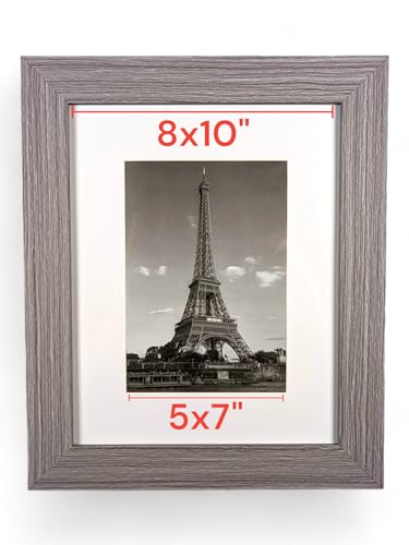 Concealment Picture Frame Hidden Gun - Secret Storage - Hidden Compartment - 8x10-5x7 - color: Grey