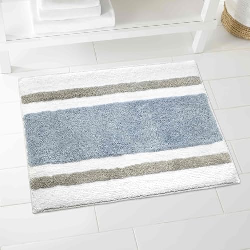 Izod - Bathroom Rug 20x32, Soft, Non-Slip & Absorbent Cotton | Soft & Absorbent Cotton, Non-Slip Backing, Plush Comfort, Machine Washable, Everyday Bathroom Use