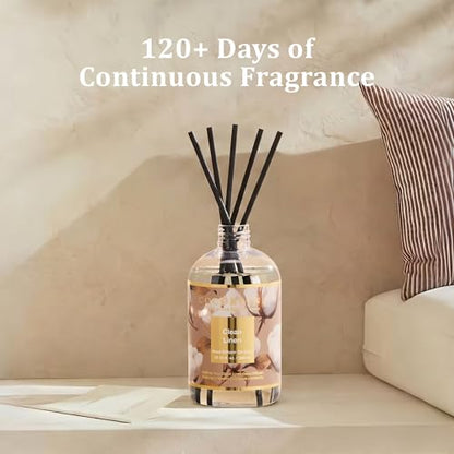 Reed Diffuser Refill Clean Linen 10.14oz (300ml) with 8 Sticks - Premium Long-Lasting Floral Essential Oil, Home Fragrance for Bedroom, Bathroom Home Decor - size: 10.14 Fl Oz (Pack of 1)