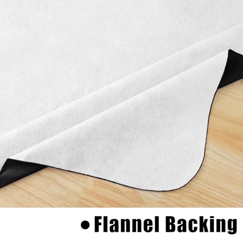 Square Black Vinyl Waterproof Tablecloth with Flannel Backed | Spillproof Wipe Clean Table Cloth, Plastic Flannel Backing for Dining, Buffet Parties Picnic Camping, 54" x 54" - color: Black, size: 54" x 54" (Square)
