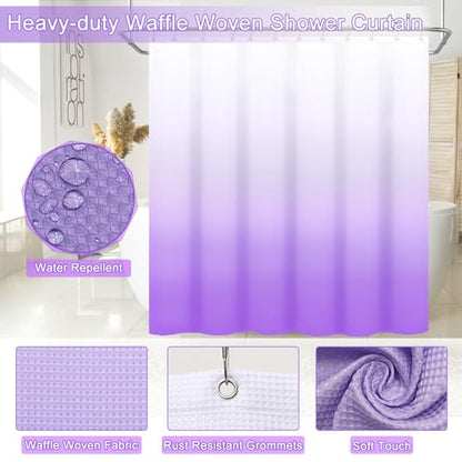 32PCS Bathroom Sets with Shower Curtain and Rugs Purple Bathroom Accessories Shower Curtain Set Bathroom Accessories Bathroom Decor - size: Bath Set+Shower Curtain+Bath Rugs, style: Light Purple