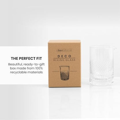 A Bar Above Cocktail Mixing Glass, Diamond Deco Stirring Pitcher, 18 Oz - color: Deco, size: 1 Count (Pack of 1)