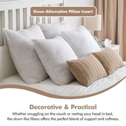 MIULEE 12x22 Inch Synthetic Down Alternative Pillow Insert | Decorative Throw Pillow 12 x 22 Inch Body Bed Sleeping Ultra Soft Fluffy Form for Sofa Couch Bed - size: 12x22Inch (pack of 1)