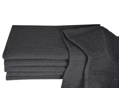 Dish Towels|Kitchen Dish Cloths Two-Sided Waffle Terry|13x28 Inches 100% Cotton Dish Rags Washing Dishes|Super Absorbent Reusable Quick Drying Dish Towels| 6-Pc Set Grey - color: Grey-1