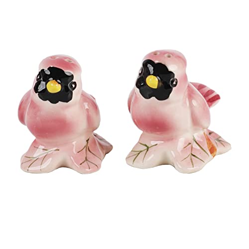 Ceramic Bird Salt and Pepper Shaker Collectors Kitchen Decor - Retro Cardinal - color: Retro Cardinal
