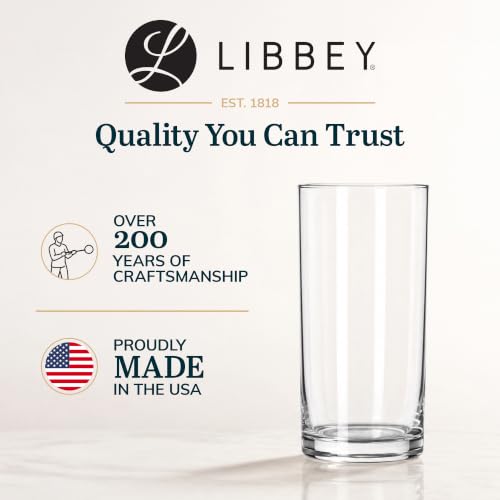 Heavy Base Drinking Glasses Set of 8, Weighted Clear Water Cups | 15.5 oz Capacity for Water, Juice, Soda, Cocktails, and More with Weighted Base and Dishwasher-Safe Cleanup - color: Heavy Base