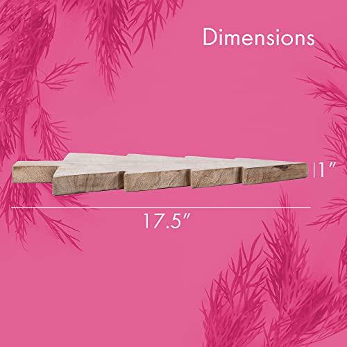 Mary Square Natural Brown Christmas Tree 17.25 x 9.5 Mango Wood Christmas Cheese Cutting Board - style: Large Christmas Tree