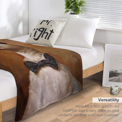 Gentleman Duck 02 Flannel Blankets Fleece Soft Throw Lightweight Plush Gifts for Couch, Bed, Cozy Sofa Plush, Chair, Lovers 60x80in(150x200cm) - color: Style-28, size: 60x80in(150x200cm)