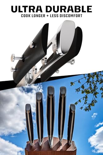Dalstrong Knife Block Set - 5 Piece - Gladiator Series - with Modular, Multi-Level Block - German High Carbon Steel - Premium ABS Black Handles - NSF Certified - color: Black, size: 5-Pc