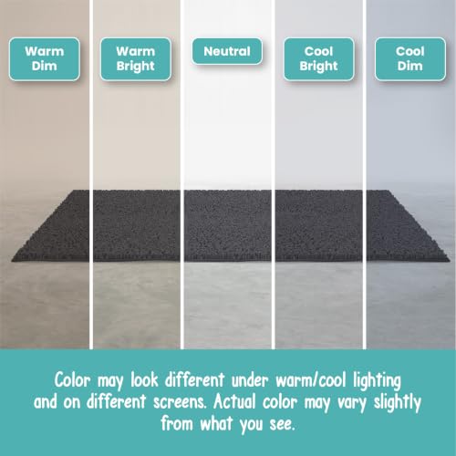 Standard 24"x21" U-Shaped Non-Slip Shaggy Chenille Toilet Contour Bathroom Rug with Water Absorbent, Charcoal Gray - color: Charcoal Gray, size: 24" x 21" (U-Shaped)