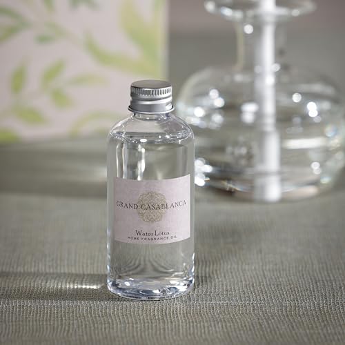 Zodax Casablanca Porcelain Diffuser Refills, 3.38 oz, 2-Pack - Water Lotus | Set of 2 diffuser refills, Clean aquatic floral and herbal fragrance, Home fragrance oil diffuser refills - size: 6.76 oz
