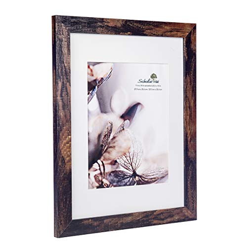 brown 11x14 Picture Frame set of 3,Display 11x14 without Mat or 8x10 with Mat，Wall Gallery Photo Frames - color: Brown, size: 11x14 inches 3P