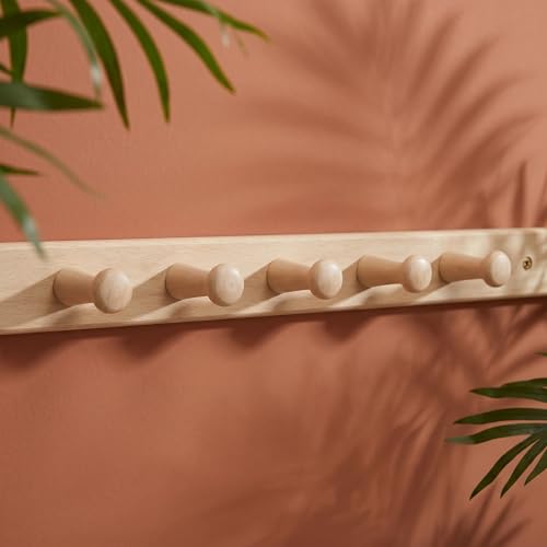 14pcs Khaki Wood Hanging Hooks with Spiral Shape, No Drilling Install and Adaptable Design, for Entryways and Room, Minimal Nordic Style Coat and Hat Hangers